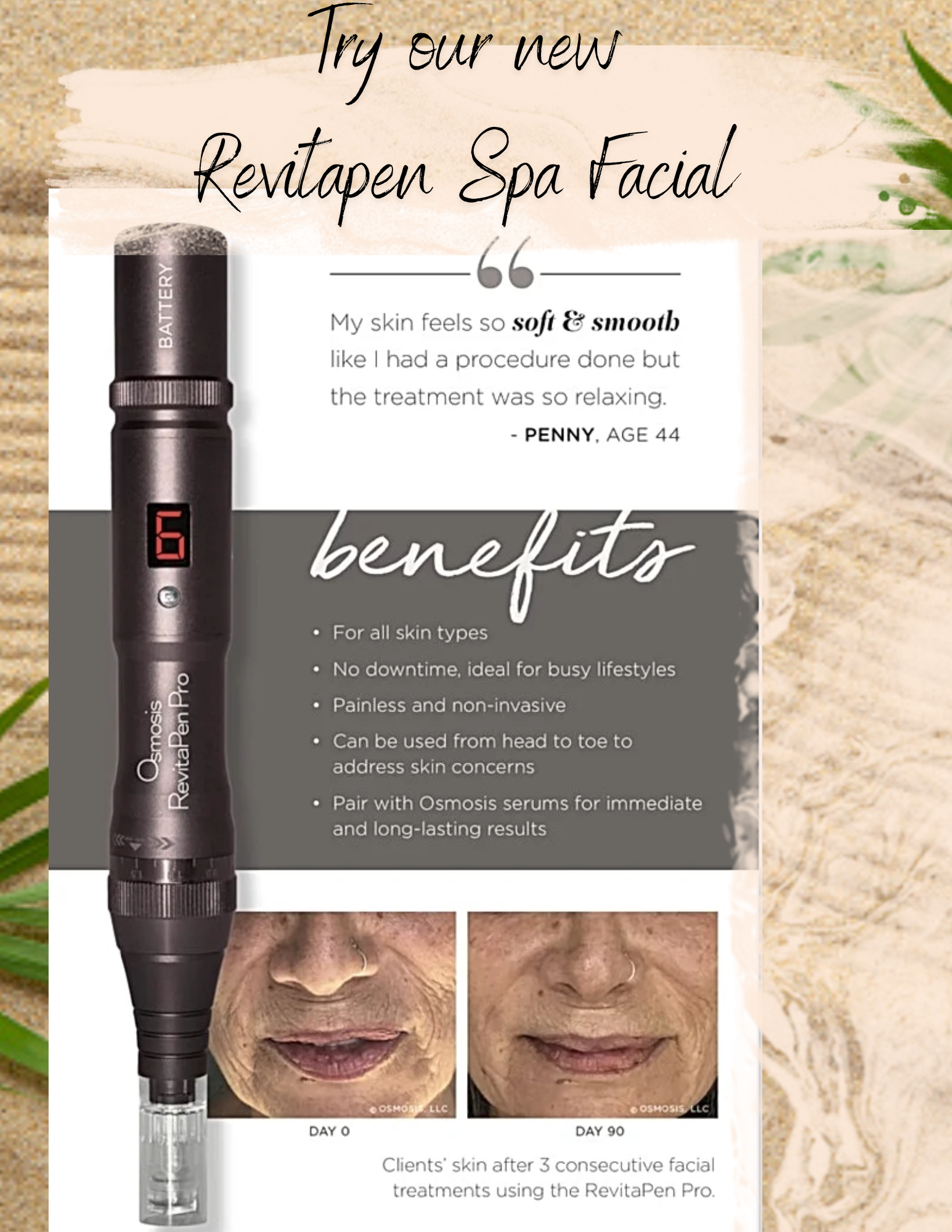 Try our new Revitapen Spa Facial (6) Celluma Light Therapy